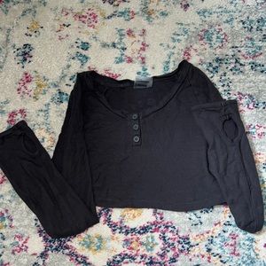 Gymshark training long sleeve, Size S, Color Grey